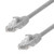 Ethernet Patch Cable CAT6A, UTP, 24AWG,  10 Ft,  10 pack, Gray