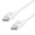 Ethernet Patch Cable CAT6A, UTP, 24AWG, 3 Ft,  10 pack, White