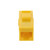 CAT6 UTP Inline Keystone Coupler, RJ45 Female to RJ45 Female, Snap-In, 15 pack, Yellow