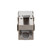 CAT6 FTP Inline Keystone Coupler, RJ45 Female to RJ45 Female, 10 pack, Silver