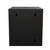 6U  10 Inch Network Server Cabinet, 15.75 inch Deep, Glass Door, Black, Wall Mountable, 2 x Shelves, 1 x Blank Panel