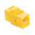 CAT6A UTP Inline Keystone Coupler, 15 pack, Yellow