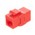 CAT6A UTP Inline Keystone Coupler, 15 pack, Red