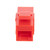 CAT6A UTP Inline Keystone Coupler, 15 pack, Red