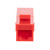 CAT6 UTP Inline Keystone Coupler, 10 pack, Red