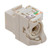 CAT6A Unshielded Toolless Keystone Jack, 25 pack, Ivory