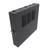 2U Vertical Wall Mount Enclosure, 12.7 inch (325mm) to 15.7 inch (400mm) depth, Cold-rolled Steel, Black