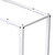 45U Adjustable Depth 4-Post Open Frame, White