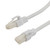 Category 6a 10 Gbps Ethernet Antibacterial Antimicrobial Cable Assembly, RJ45 Male/Plug, U/UTP, 24 AWG, PVC Antibacterial, White, 3 FT