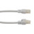 Category 6a 10 Gbps Ethernet Antibacterial Antimicrobial Cable Assembly, RJ45 Male/Plug, U/UTP, 24 AWG, PVC Antibacterial, White, 5 FT