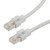 Category 6a 10 Gbps Ethernet Antibacterial Antimicrobial Cable Assembly, RJ45 Male/Plug, S/FTP, CM LSZH,  26 AWG, ANTIBACTERIAL LSZH, White, 3 FT