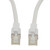 Category 6a 10 Gbps Ethernet Antibacterial Antimicrobial Cable Assembly, RJ45 Male/Plug, S/FTP, CM LSZH,  26 AWG, ANTIBACTERIAL LSZH, White, 3 FT