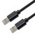 NavePoint USB A 3.0 Male to USB A 3.0 Male Cable, Aluminum Shell, Supports 5 Volts/2 Amps, 5 Gbps, Black Nylon Braid, 0.5M Length