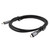 NavePoint USB C 4.0 Male to USB C 4.0 Male Cable, Metal, Supports 5 Volts/100 Watts, 40 Gbps, Black Nylon Braid, 1M Length