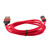 NavePoint USB 2.0 180-degree Rotating Head PVC Nylon Braided Cable, Red, USB A Male to Lightning Compatible Male, 1 Meter 