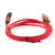 NavePoint USB 2.0 180-degree Rotating Head PVC Nylon Braided Cable, Red, USB A Male to USB Micro Male, 2 Meter 