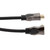 NavePoint HDMI 2.0 Male to Male Braided Cable, PVC with Nylon, Black, Zinc Alloy shell, Supports 4K @ 60Hz, Right Angle Straight to Right Angle Up, 3M
