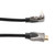 NavePoint HDMI 2.0 Male to Male Braided Cable, PVC with Nylon, Black, Zinc Alloy shell, Supports 4K @ 60Hz, Right Angle Straight to Right Angle Down, 1M