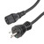 Hospital Grade NEMA 5-15 to C13 Coiled Power Cord 18 AWG TPE Jacket, 1 Foot Compressed Length