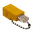 ISDN Loopback Adapter RJ48C Jack & RJ45 Male, Dark Yellow