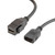 Black HDMI Keystone Adapter with 6" Pigtail