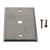 Stainless Steel Wall Plate with a 0.395 in Dia. Circular Opening