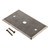 Stainless Steel Wall Plate with a 0.395 in Dia. Circular Opening