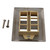 Stainless Wall Plate for 4 Keystone Jack 10Pk