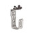 2 Inch J-Hook with Hammer on Beam Clamp Cable Support 5Pk