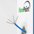 Cat6 Riser (CMR), 1000ft, Blue, Solid Bare Copper Bulk Ethernet Cable, 550MHz, 23AWG 4 Pair, Unshielded Twisted Pair (UTP)