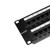 NavePoint 48-Port CAT6 UTP Patch Panel 2U, Black