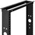 2- Post black aluminum open frame server rack threaded 45U