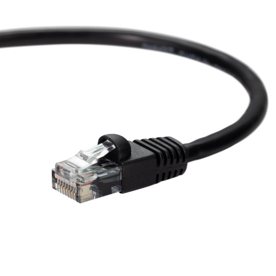 NavePoint Cat6 UTP Ethernet Network Patch Cable - 50 Ft. Black