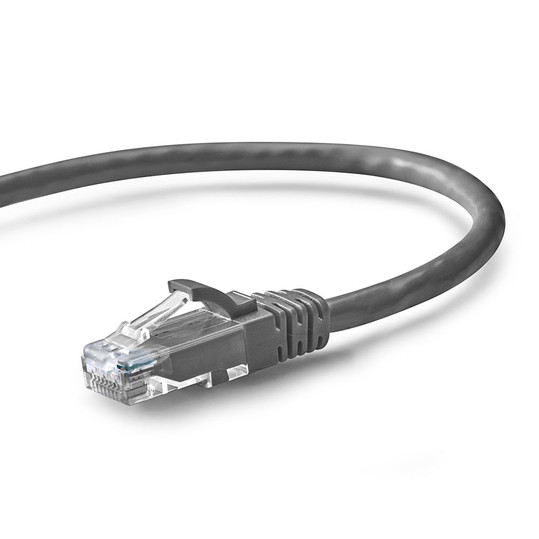 NavePoint Cat6 UTP Ethernet Network Patch Cable UL Listed - 25 Ft. Gray