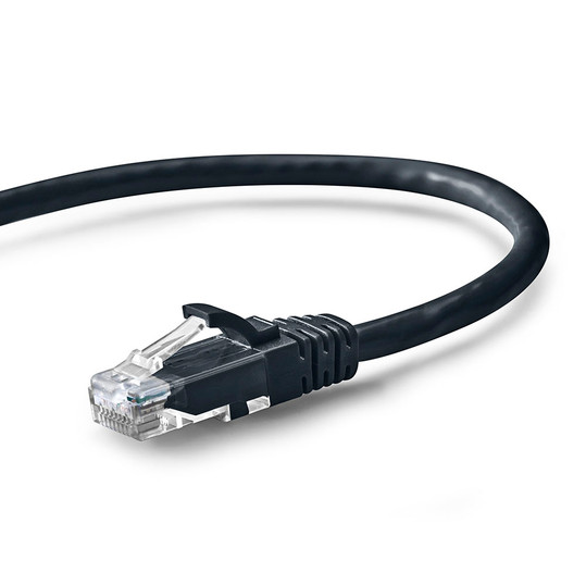 NavePoint Cat6 UTP Ethernet Network Patch Cable UL Listed - 100 Ft. Black