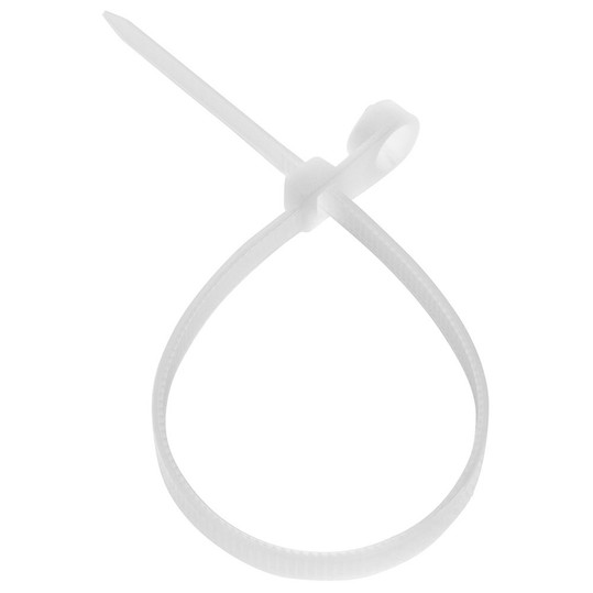 NavePoint 6 Inch Nylon White Cable Ties 40 Lbs  100 Pack