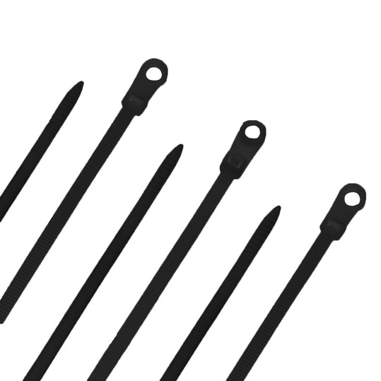 NavePoint 8 Inch Nylon Black Cable Ties 50 Lbs - 100 Pack: Cable Ties