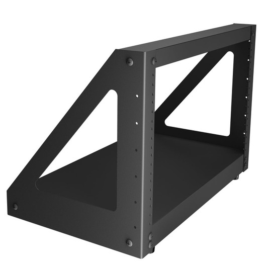 NavePoint 6U 2-Post Open frame Desk Rack Threaded Heavy Duty : 2