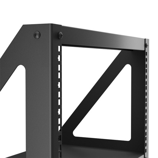 NavePoint 6U 2-Post Open frame Desk Rack Heavy Duty : 2-Post Rack