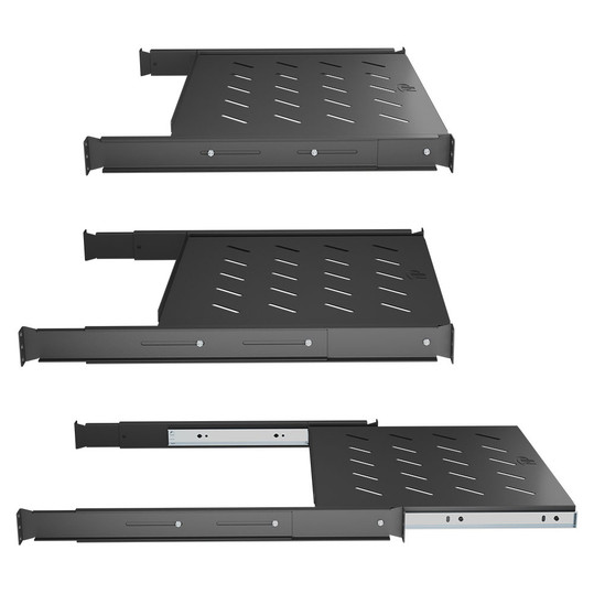 NavePoint 1U Vented Sliding 4-Post 18