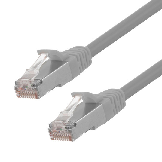 Ethernet Patch Cable CAT6, F/UTP, 26AWG, 7 Ft,  5 pack, Gray