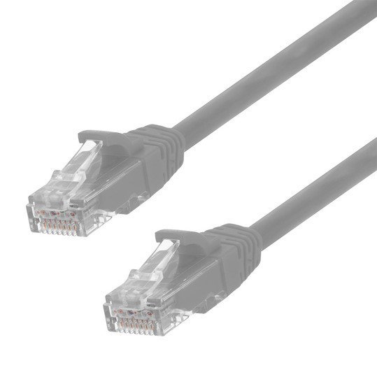 Ethernet Patch Cable CAT6, UTP, 24AWG, 0.5 Ft,  10 pack, Gray