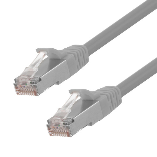 Ethernet Patch Cable CAT6, F/UTP, 26AWG, 3 Ft,  5 pack, Gray