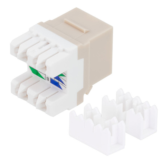 CAT6 Keystone Jack, Snap-In, 180-Degree Termination, Thermoplastic CAT6 Keystone Jack, Snap-In, 180-Degree Termination, Thermoplastic