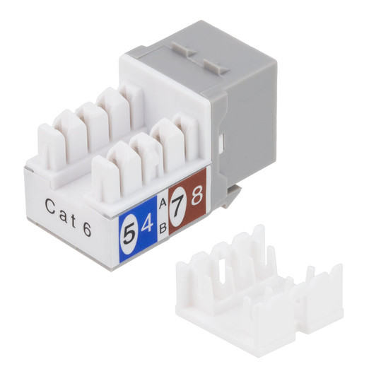 ☆ROUTE66 GARAGE type36 LB Ver CAT6 Keystone Jack, Snap-In, 90-Degree Termination