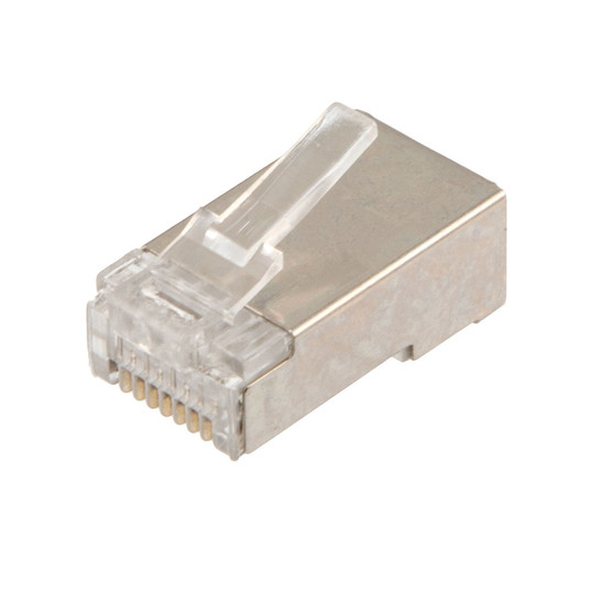 CORNING Cat5e RJ45 FTPシールド付き コネクタ 100個 CAT5E FTP Ethernet RJ45 Plug, 100 pack, C5E-8P8C, CE
