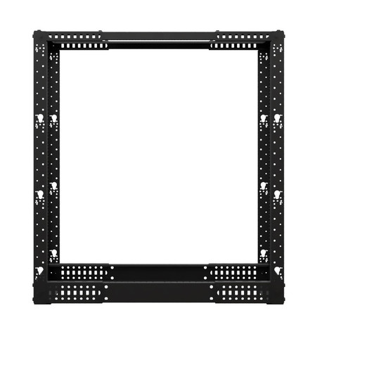 NavePoint 4-Post Adjustable Rack, 22U, 12-24 Threaded, Caster ...