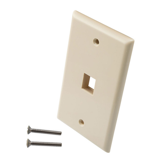 アンカレッジ PP NavePoint Snap-In Keystone Jack Flush Mount Wall Plate, ABS, 1