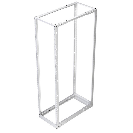 NavePoint 45U Adjustable Depth 4-Post Open Frame Rack: 4-Post Racks