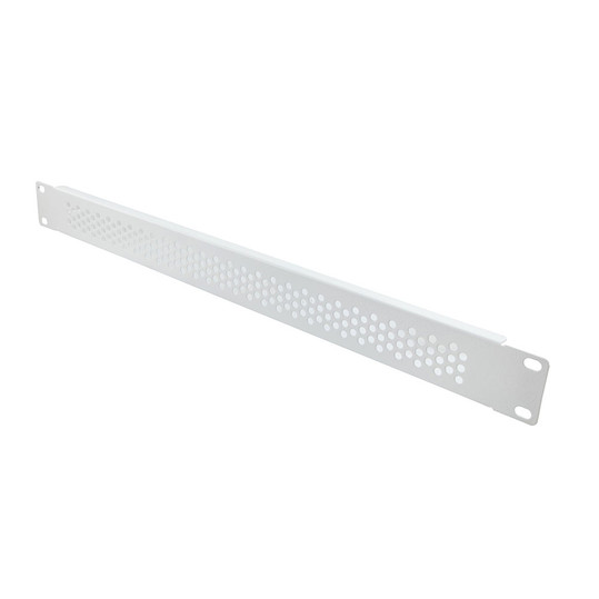 ホワイト コントロールパネル 19 Inch Perf Blank Panel 1U- RAL9003, Signal White